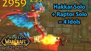 Solo HAKKAR Hardmode & Raptor for FOUR PRIMAL HAKKARI IDOLs - No Scarlet Enclave Gear