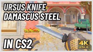  CS2 Ursus Knife Damascus Steel | CS2 Knife In-Game Showcase [4K]