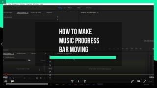 Edit in Premiere: Music progress bar animation