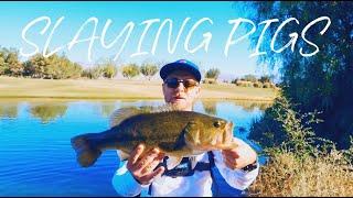 Slaying Golf Course Bass with Dudefishh TV!!