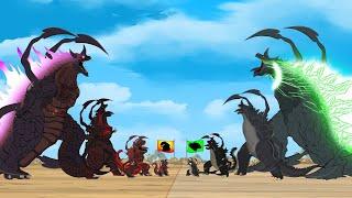 Evolution of Sinister GODZILLA vs Evolution of Sinister SHIN GODZILLA | Godzilla & SHIN Cartoon
