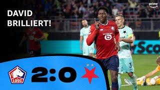 OSC Lille 2:0 Slavia Prag | Highlights - Champions League