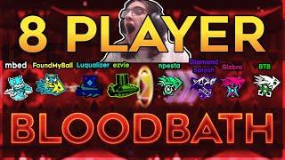 Beating Bloodbath WITH 8 PEOPLE! | Geometry Dash