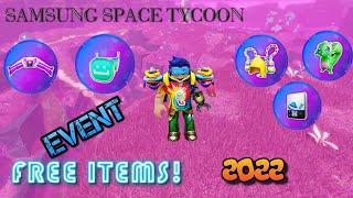 GETTING ALL ITEMS in the SAMSUNG SPACE TYCOON EVENT!! (Samsung Space Tycoon)  *FREE ITEMS*