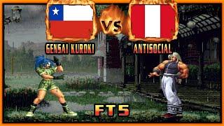 King of Fighters 99 - GENSAI KUROKI (CHL) VS (PER) ANTISOCIAL [kof99] [Fightcade] [FT5] 킹 오브 파이터즈 99