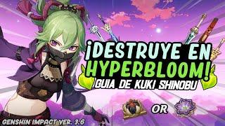 ¡KUKI TIER SS CON DENDRO! Guía Definitiva de Kuki Shinobu! Mejores Builds y Equipos | Genshin Impact