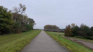 Cycling in Rainy Cloudy Weather Germany