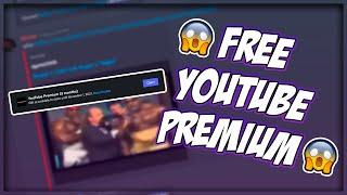 FREE YouTube Premium For 3 Months (FREE CODE!!!)