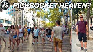 Walking the World's Most Pickpocketed Street | La Rambla in Barcelona