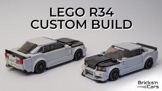 LEGO Nissan Skyline GT-R (R34) Custom Build | Speed Champions 769917