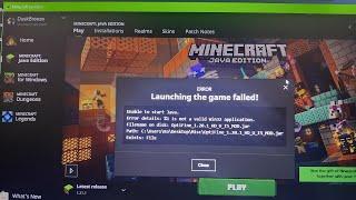 How to Fix Launching the Game Failed Error | Minecraft Not Launching/Not Loading