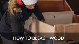 How to Bleach Wood | Bleaching out Wood Stain