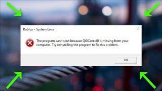 Qt5Core.dll Was Not Found  -  Qt5Core.dll Is Missing Error Windows 11 / 10 / 8 / 7  - 2022