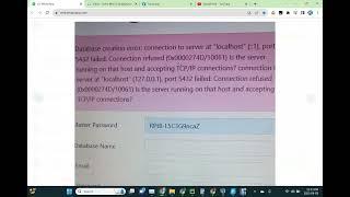 Untitled 1530 Odoo installation error data database connection failed   creation