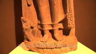 Historical Buddha Statue on display at an exhibition by ASI