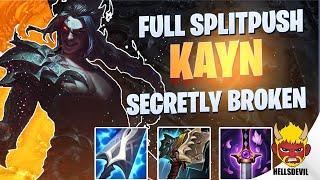 WILD RIFT | FULL SPLITPUSH KAYN = SECRET BROKEN | Challenger Kayn Gameplay | Guide & Build