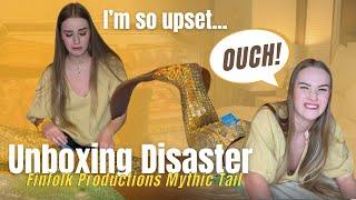 Gold Mermaid Tail Unboxing GONE WRONG - Finfolk Mythic Tail