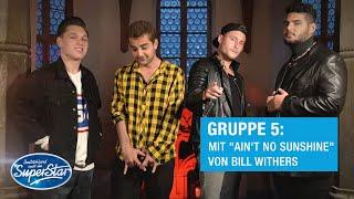 Gruppe 05: Shada, Dominic, Jan B. & Starian mit "Ain't No Sunshine" von Bill Withers | DSDS 2021