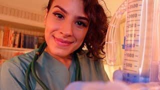 ASMR NURSE Mama Bear | Above You POV Nurturing Medical Inspection  | Cranial Nerve Exam + MANY MORE