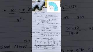 miter cut elbow formula pipe fitter and Fabricator #shorts