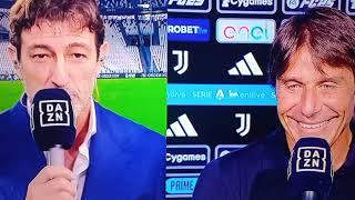 Antonio Conte intervista post Juventus-Napoli (0-0) "sono abbastanza soddisfatto"