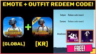 Pubg Mobile Global + Kr All Redeem Codes || Get Free Outfit + Bunny Emotes || Step By Step Process