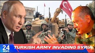 Breaking news, Turkey invading Syria