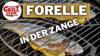 Forelle in der Fischzange | Ganzer Fisch am Grill