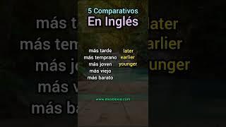 Comparativos en Inglés de adjetivos cortos. #shortsvideo #shorts #short