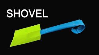 DIY - How to make a SHOVEL - Weapons- Easy Origami ART- Paper Crafts