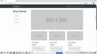 Reactjs Shopping Template Working Example