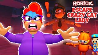 Roblox ESCAPE CRAZY CAT LADY! Obby SPEEDRUN