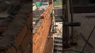2nd floor Brick work  #contructions #home #onedayofgym #civil #civildesign #homedesign  #3rdfloor