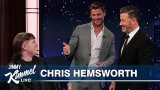 Chris Hemsworth on Raygun, Performing with Ed Sheeran & He Gives Audience Member His Kids' Haircut