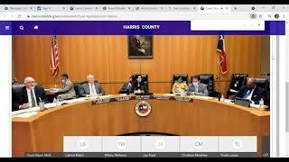 Harris County recognition for Ronald Castro