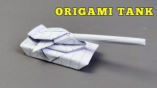 Origami Tank Car, How to Make a Paper Tank Car