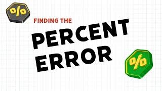 How To Calculate Percent Error