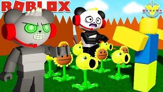 PROTECT YOUR GARDEN FROM NOOBS!! Let's Play Roblox Plant VS Noobs with Combo Panda + Robo Combo!!