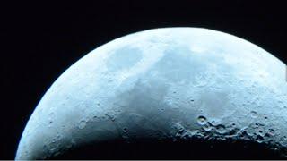 Live Moon Walk with telescope