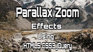 Zoom Image on Scroll Using html css and Jquery in 2020 | Zoom Scrolling Banner