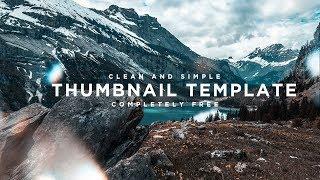 Free Clean Youtube Thumbnail Template - Photoshop CC