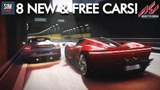 8 GREAT NEW & FREE CARS for Assetto Corsa May 2023 / 2 | Download links for 8 cars and 7 tracks!