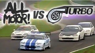 [ENG CC] N/A vs. Turbo - the ultimate Civic EK battle Tsukuba HV34