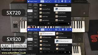Yamaha PSR-SX720 (+SX900) Vs PSR-SX920