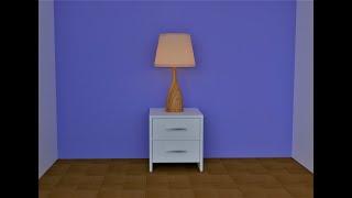 How to make a Lamp in Sketchup and V-ray lamp glow material