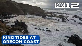 'Beaver Moon' brings king tides to Oregon coast