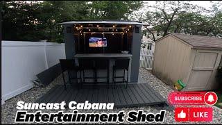 Suncast Cabana Entertainment Shed Overview