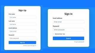 Build React Login & Sign Up UI Template with Bootstrap 5