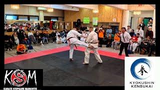 Sempai Charles Wolfshagen Karate Kyokushin fights kumite Dokiju Championship Kenbukai 20241130