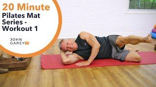 20 Minute Pilates Mat Workout | John Garey